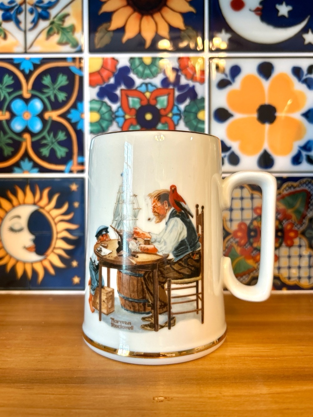 Norman Rockwell “For A Good Boy” Collector Coffee Mug | 1985 Museum Edition - Picture 2 of 4